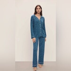 NWT Eberjey Gisele Star-Print Long Sleeve Pajama Set XS